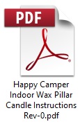 Happy Camper Indoor Wax Pillar Candle Instructions Rev-0